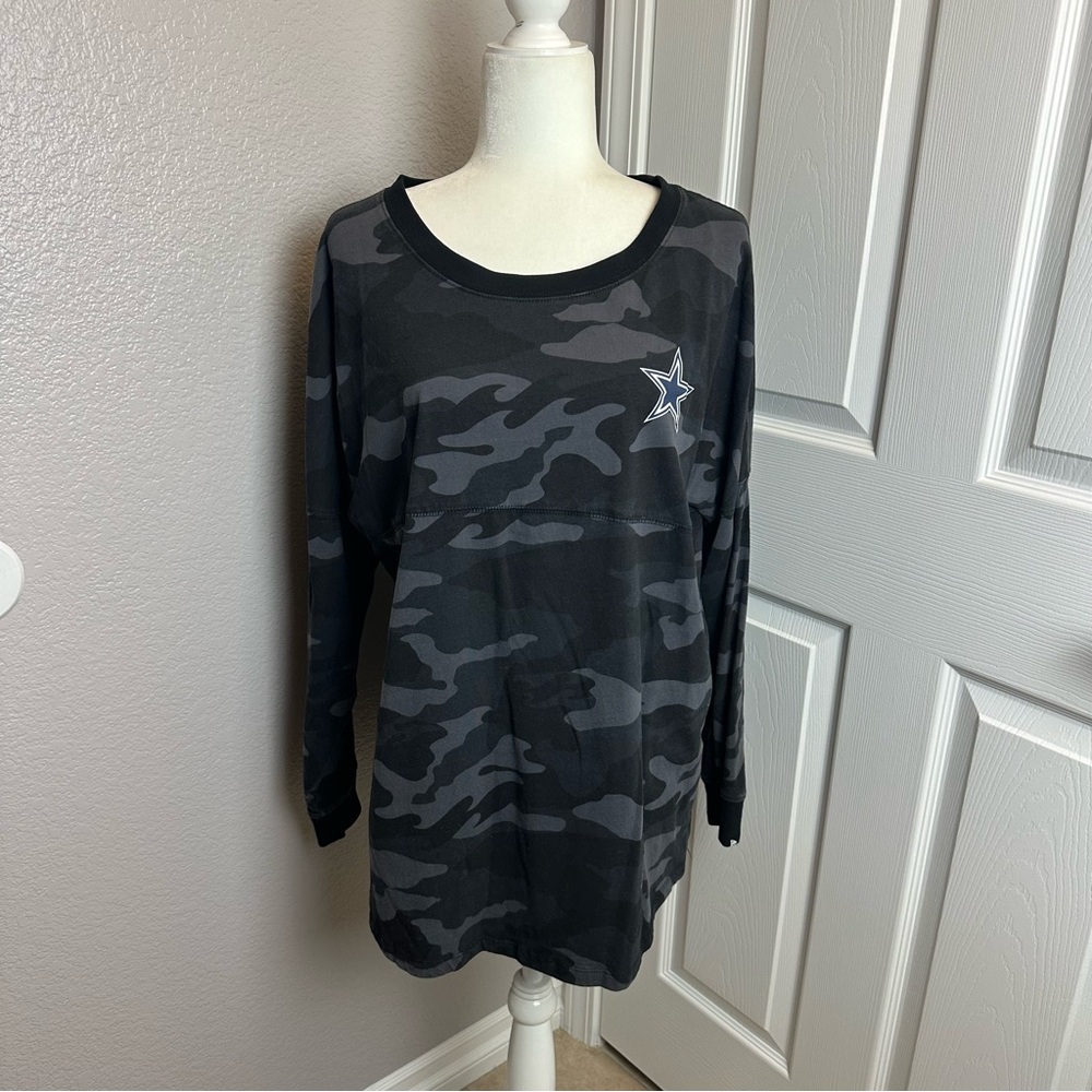 New Era Black Dallas Cowboys Camo Long Sleeve T-Shirt